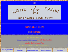 Tablet Screenshot of lonestarfarm.ca